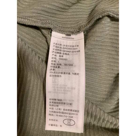 Abercrombie & Fitch Knit Dress Ruching L Bodycon Streetwear - Picture 4 of 5